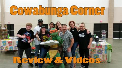 Leatherhead, Partners in Kryme, Michele, Fugitoid, Nick, Phoenix, Leif, Kenn, Judith and Robbie at Cowabunga Corner Booth for Fandom Fest 2015.