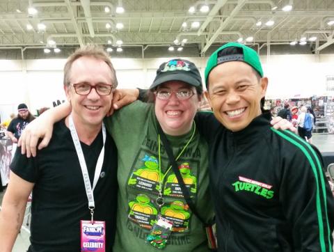 Leif Tilden, Michele Ivey and Ernie Reyes Jr at Fandom Fest 2015